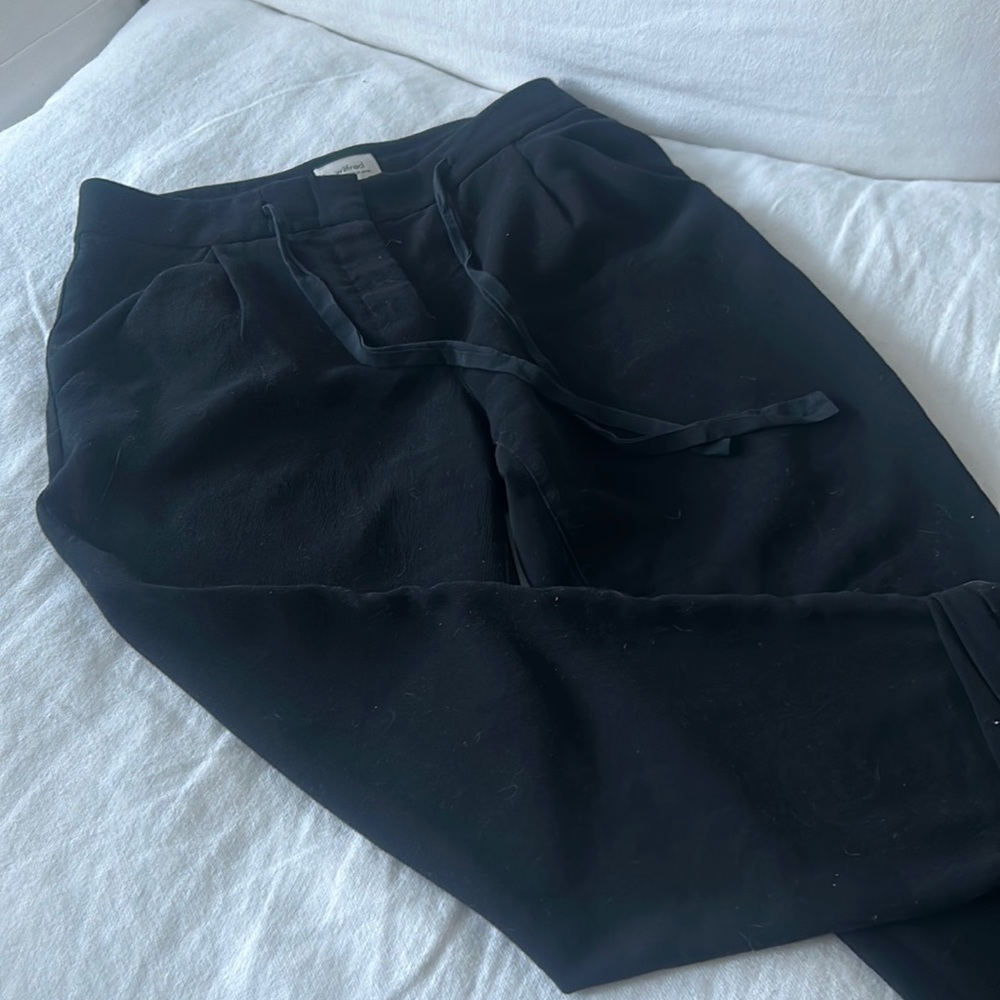 Wilfred Black Wide Leg Cropped Work Pants Size 2